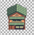draw pixel art building illustration