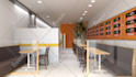 cafe interior design rendering