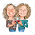 create a detailed custom caricature with a personalized scene