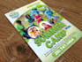 design kids summer camp, school, college party event poster or flyer