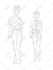 draw a wedding dress or formal dress