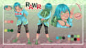 draw character illustration reference sheet oc vtuber design