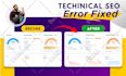 fix google search console, semrush, ahrefs or moz technical SEO errors or issues