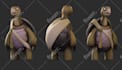 create stylized 3d game character model and texture