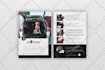 create a minimalist media kit and corporate flyer design