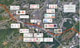 design and redesign retail trade aerial map for offering memorandum brochure