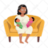 create flat vector illustration for you character or children book