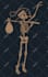 draw cool skeleton design