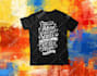 create bulk typography and graphic t shirt designs for you
