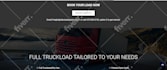design logistics website, freight, courier, trucking, shipping, cargo website