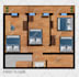 design impressive 2d color floor plan from blueprints for real estate developer