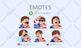 do custom and cute character emotes
