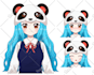 create animated live2d anime model for vtuber , facerig
