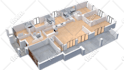 create a realistic 3d floor plan