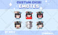 draw cute chibi for twitch emotes