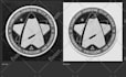 make a mockup image or design of  apparel patch label logo