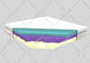 create 3d visualization of mattress with section