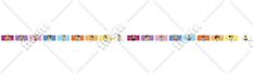 design seamless patterns, cute kawaii washi tapes