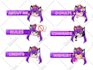 create custom panels for vtuber or twitch streamer button design