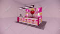 create 3d booth and exhibition kiosks design