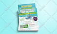 design a creative, unique flyer with a free qr code