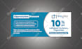 design elegant ticket gift voucher coupon and thank you card