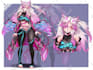 draw anime character reference sheet for you or vtuber