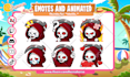 draw chibi twitch emotes, sub badges, vtuber animated emotes