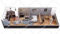 create 2d to 3d floor plan visualizations in 24 hours