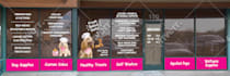 do eye catching window graphics, shop front design, and banner design