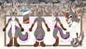 design a detailed furry reference sheet for your fursona