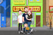 your photo into a bob burger cartoon style portrait