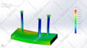 analyze fluid flow, heat transfer, and stress using ansys and solidworks