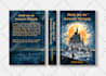 design book cover with illustration in semi realistic style