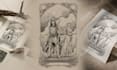 draw dark art illustration with vintage engraving style