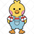 draw cute animal mascot doodle