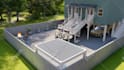 design backyard, garden, pool, patio, terrace as landscape architect