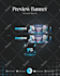 design anime or vtuber banner for youtube, twitch, x, etc