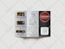 create a digital restaurant menu design and display menu