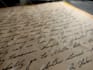 write anything on parchment with beautiful cursive