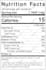 create a nutrition facts panel for your label