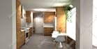 provide 2d and 3d renderings of kitchen with notated plans