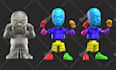 cut and key, articulate, and fixing your model for 3d printing and toy