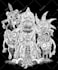 design brutal death metal album cover art with insane detail illustration