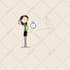 draw a high quality and unique stickman stick figure clipart