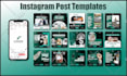 design editable canva templates, instagram post design for your feed