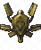 draw top, side, front, military pixel art sprite