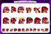 draw custom emotes sub badges and emojis for  twitch youtube discord subscriber