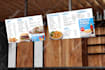 design digital menu boards for restaurants or TV screens