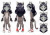draw a reference sheet of you character in anime style